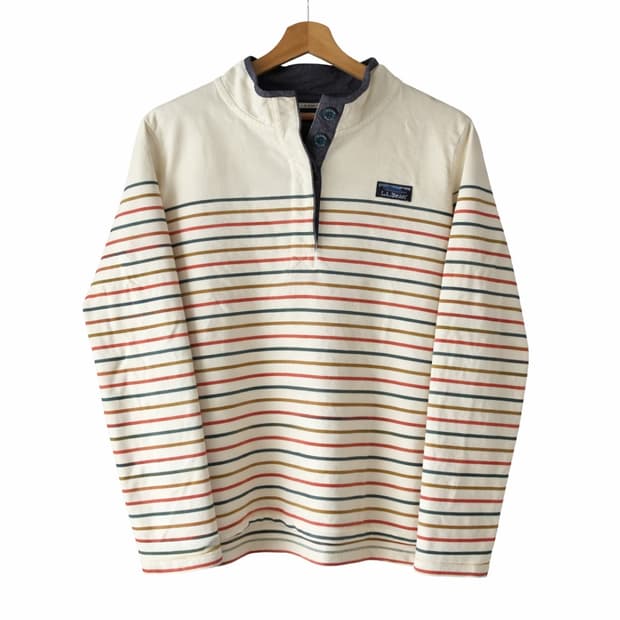 엘엘빈(LLbean) 헨리넥 스트라이프탑