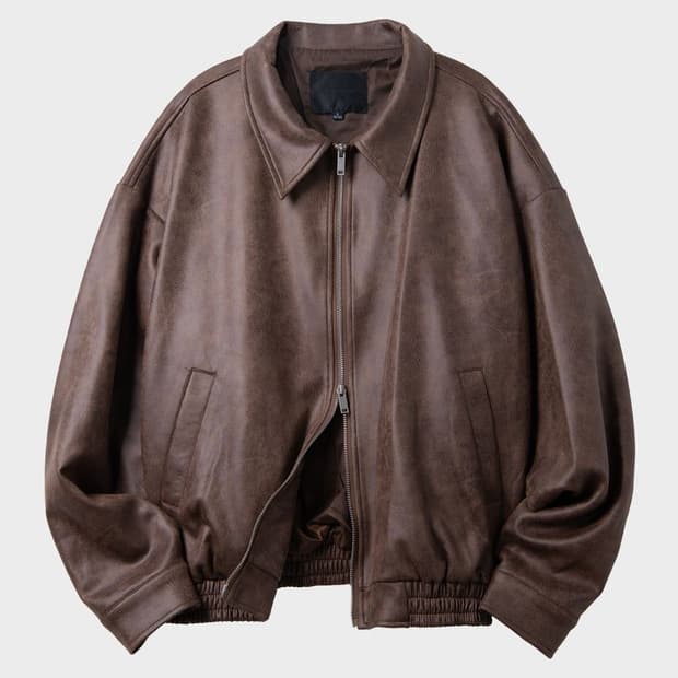 블랙 모먼트 스웨이드 자켓 브라운