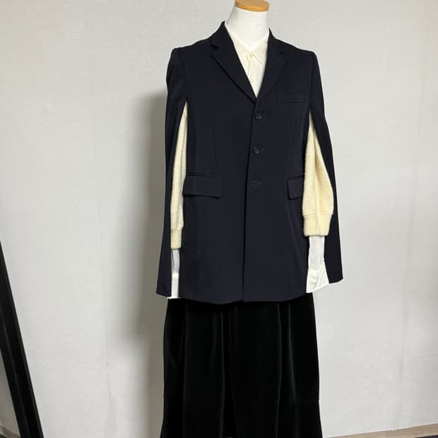 12ss 꼼데가르송 꼼데가르송 울 케이프자켓 s