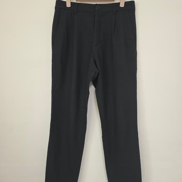 COS 코스 울 슬랙스 팬츠 EUR 44 딥그린 블랙