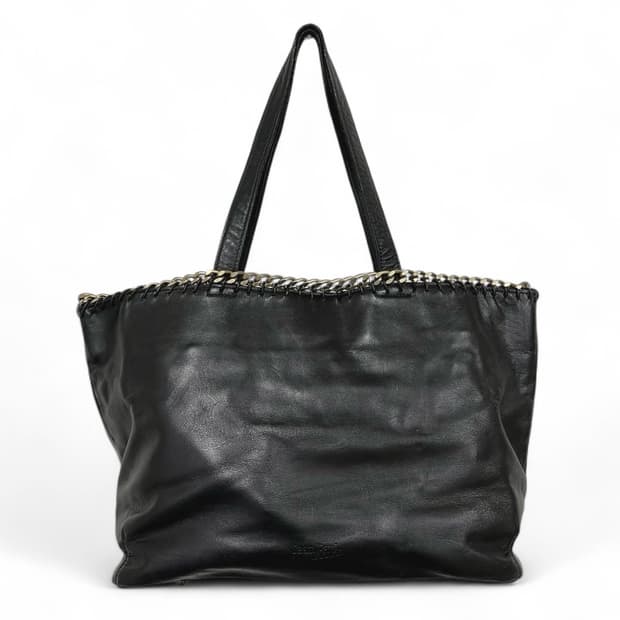 장폴고티에 골드체인 소가죽 토트백 y2k