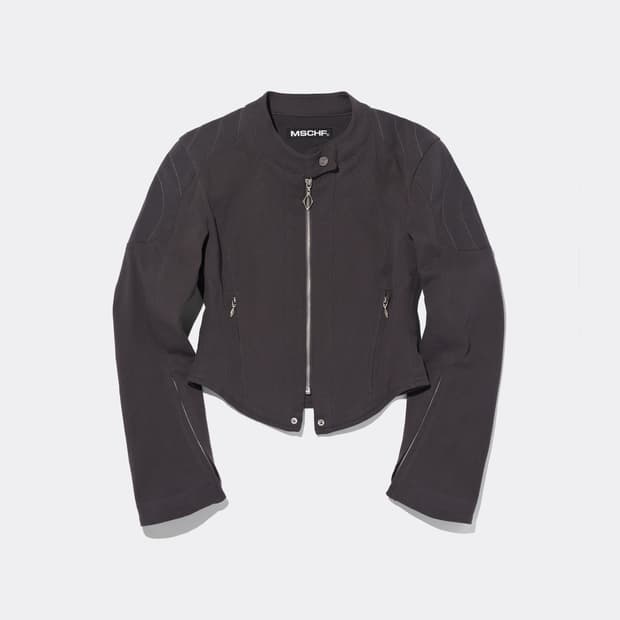 미스치프 바이커자켓 COTTON BIKER JACKET _CHARCOAL