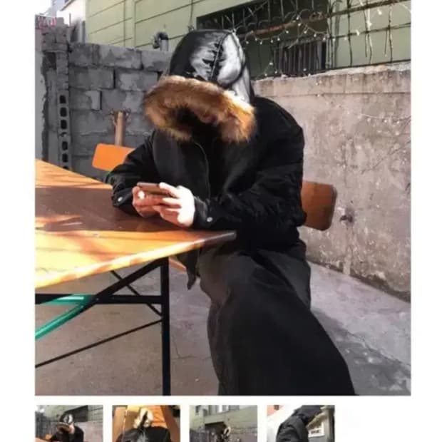 뉴치프시크 라쿤 봄버 패딩