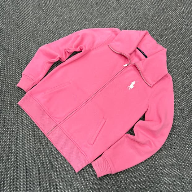 폴로랄프로렌 후드집업 핑크m