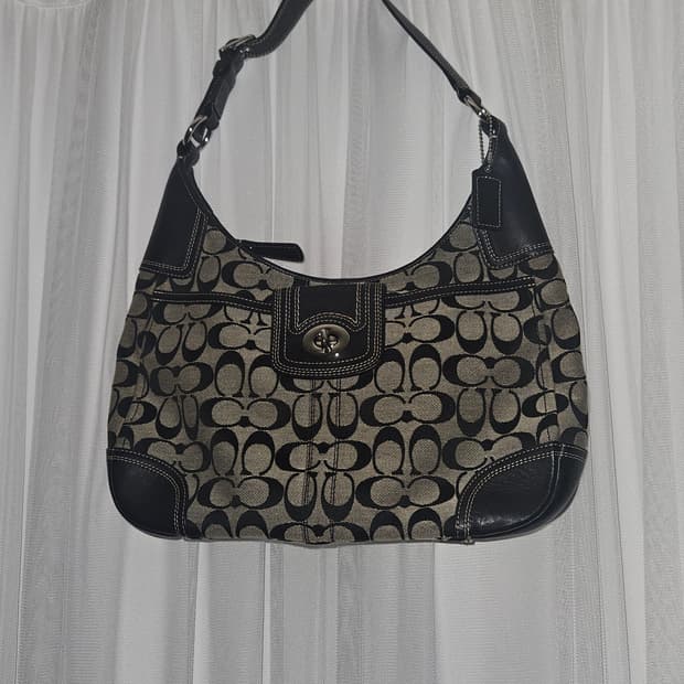 빈티지 코치 햄튼 호보백