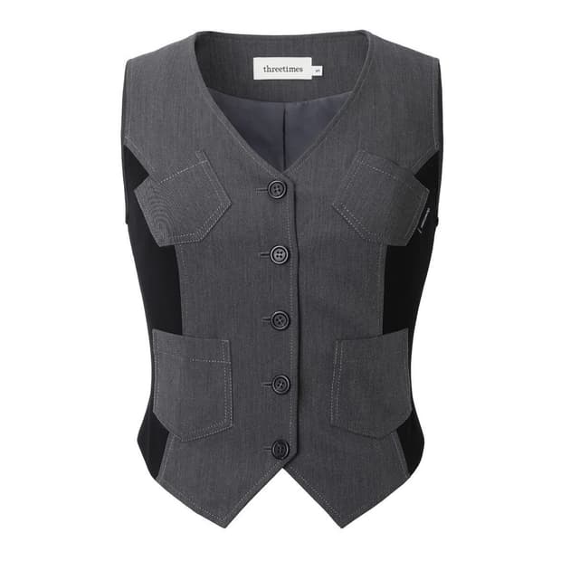 쓰리타임즈 kane vest pants 세트