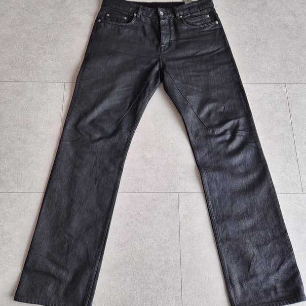 릭오웬스 다크쉐도우 포그컷 블랙 왁스진 33