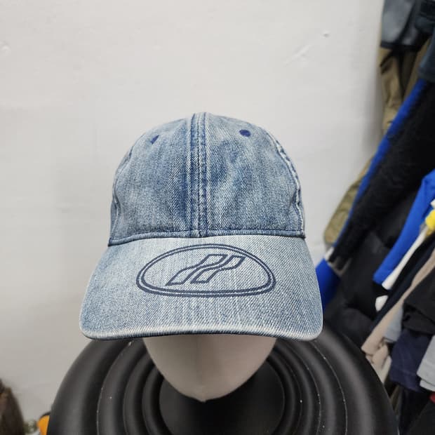 WE11DONE 웰던 데님 로고 볼캡