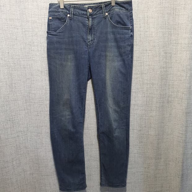 게스 데님 청바지 블루 