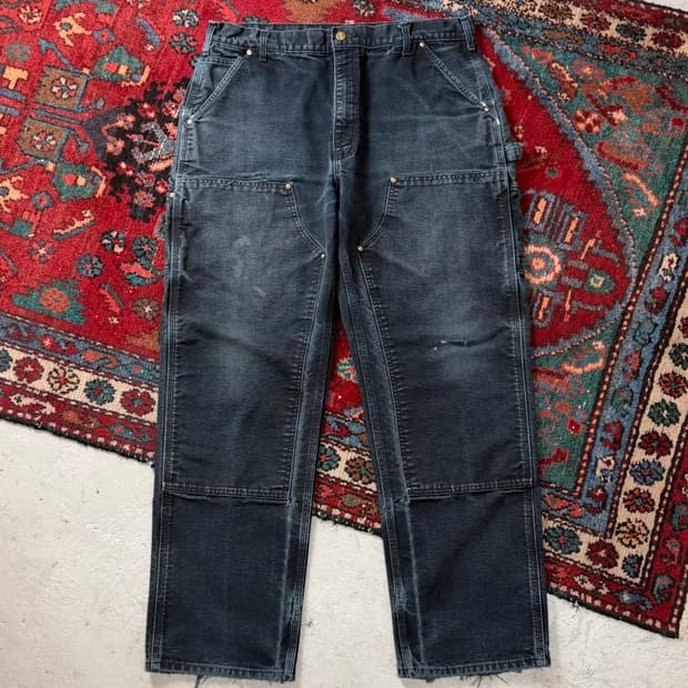 OG USA Made 칼하트 B01 더블니 블랙 칼하트 썩블니