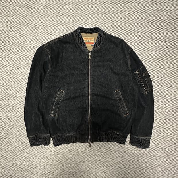 DIESEL black denim jacket