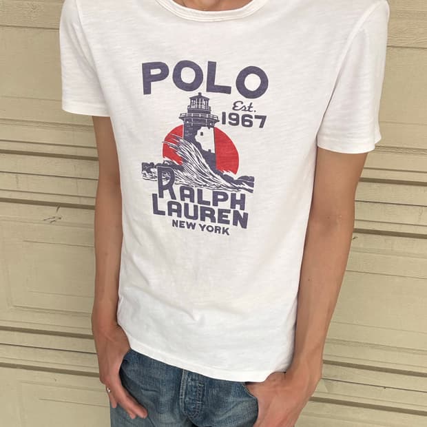 90s Polo ralph lauren wave t-shirt