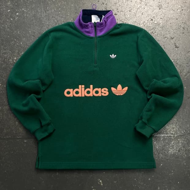 100 아디다스 하프집업 후리스