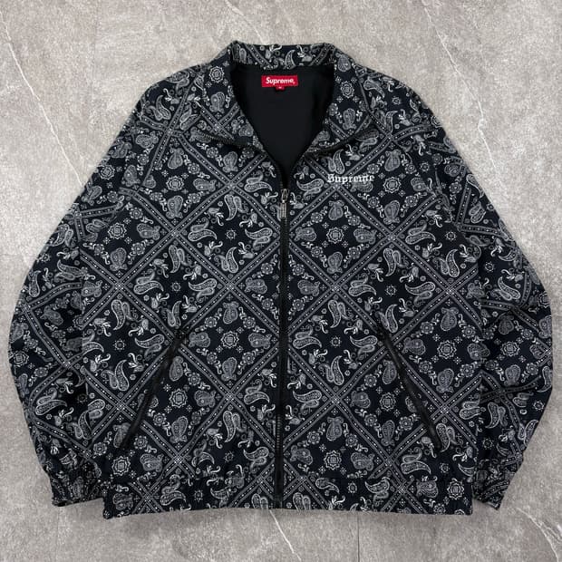 Supreme 18ss Bandana Track Jacket   