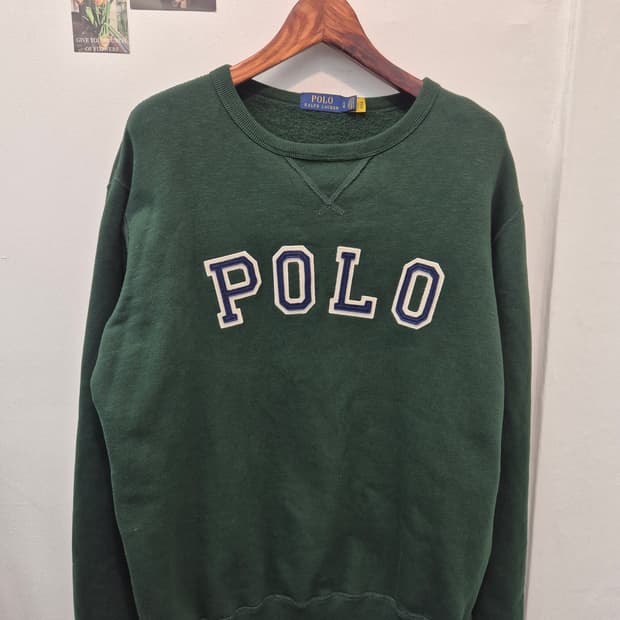 폴로 랄프로렌 맨투맨  그린   L
