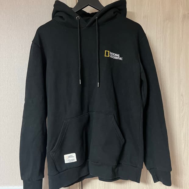 [L] 내셔널지오그래픽 후드티 블랙
