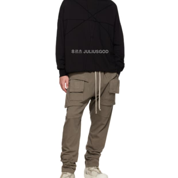 [34/새제품] RICK OWENS 릭오웬스 태권도 크리치 카고 바지