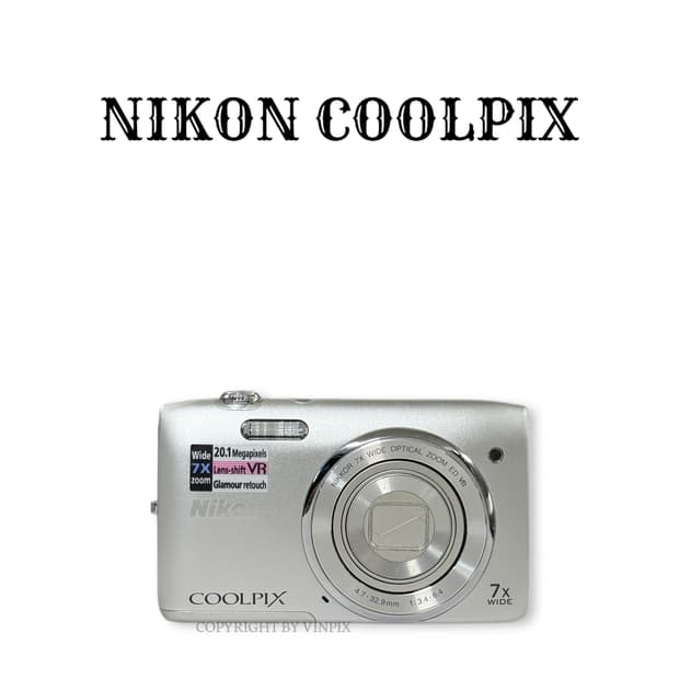 |소프트포커스✨| 니콘 쿨픽스 s3500 빈티지 디지털 카메라