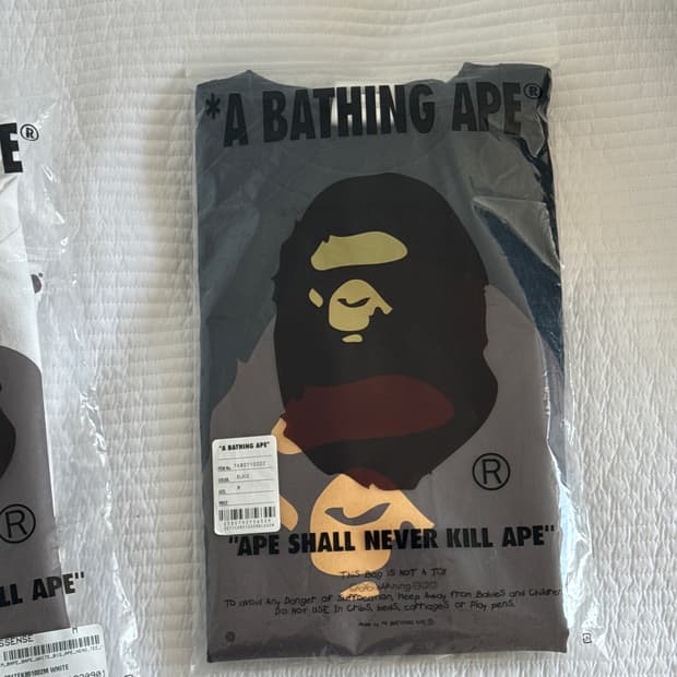 M 베이프 빅에이프 헤드 티셔츠 블랙