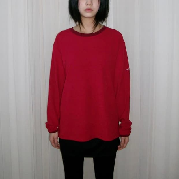 지초이 컴포트 롱슬리브 크랜베리 1사이즈