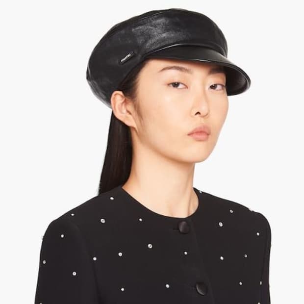 [S] 미우미우 나파레더 햇 / 5HC195 038 F0002