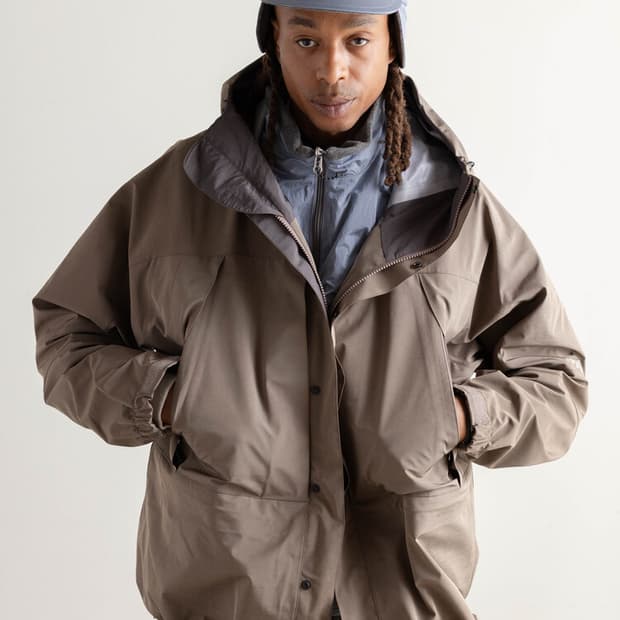 Ends and means 마운틴파카 그레이 카키 XL 