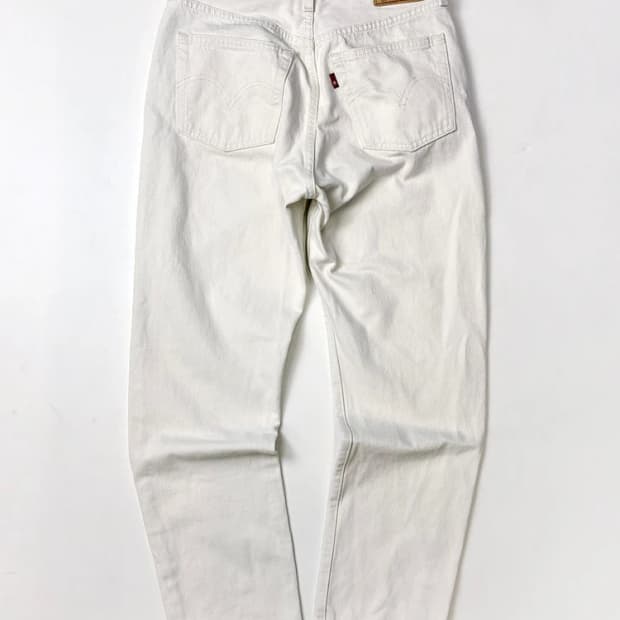 리바이스 501 스트레이트 화이트 데님 팬츠 PN5405