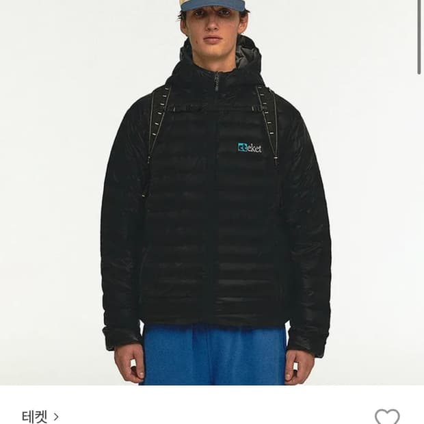 테켓 경량패딩 m사이즈