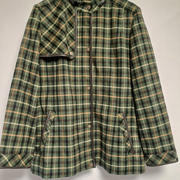 닥스 캐시미어 혼방 누빔 자켓 (가죽상태 최상/여성77)