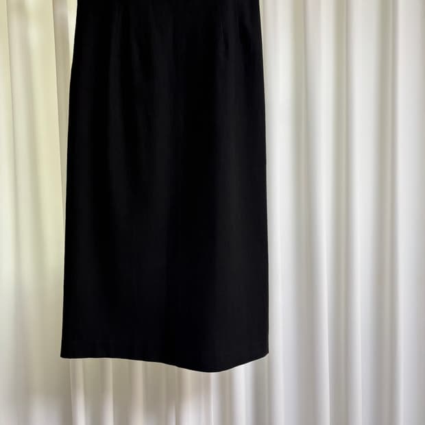 네로리 린넨 스커트 - 블랙