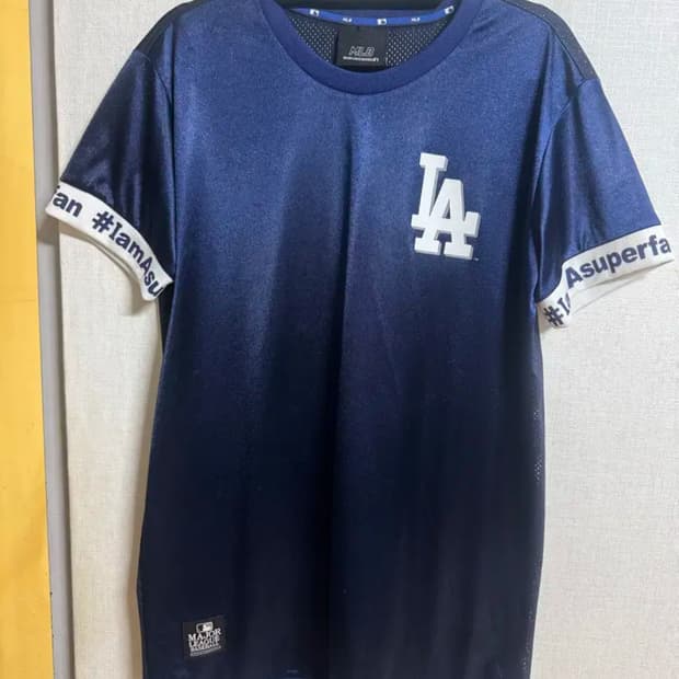 MLB LA 다저스 메쉬 반팔티 네이비 (남녀공용)