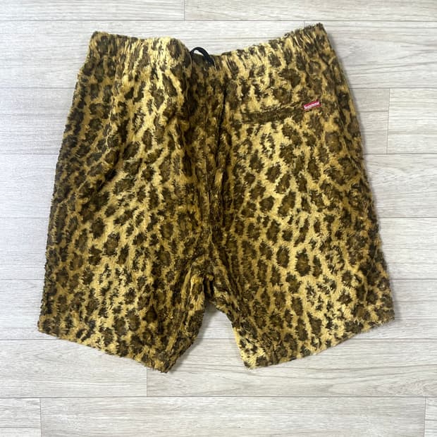 supreme fur leopard pants