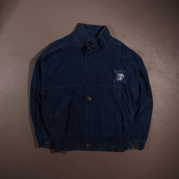 일본빈티지 데님 블루종 자켓