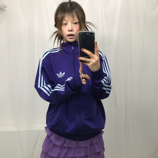 아디다스 보라색 져지