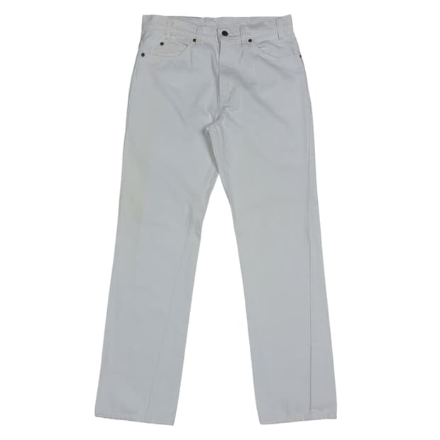 '80s U.S.A Levi’s 505 White Jeans