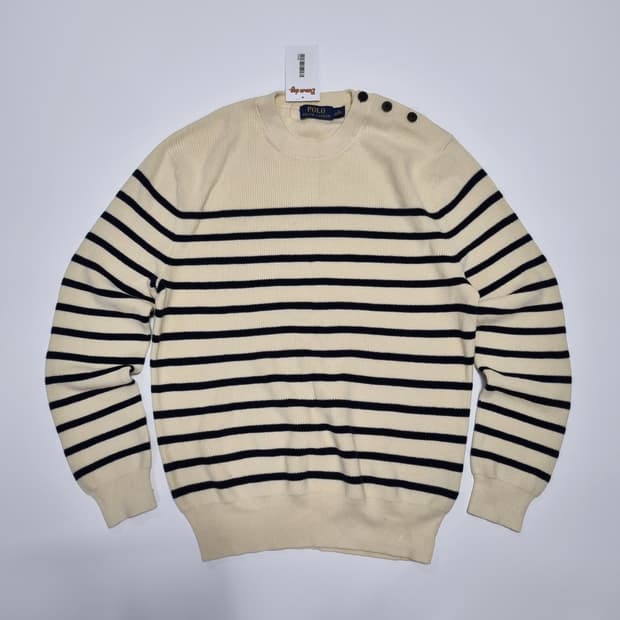 폴로 랄프로렌 코튼 스웨터 해군 니트 