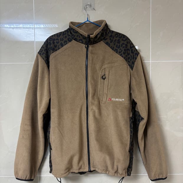 페치선데이 폴라텍 쉐도우 레오파드 자켓 (브라운)