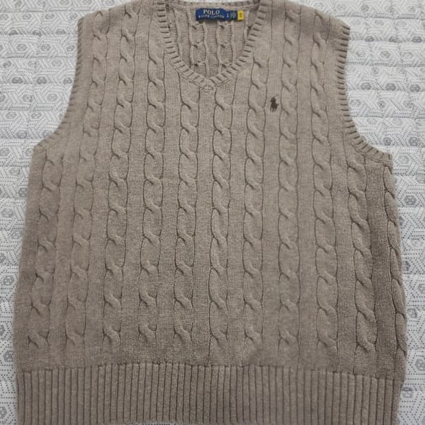 폴로 랄프로렌 케이블 니트 조끼 신형 100