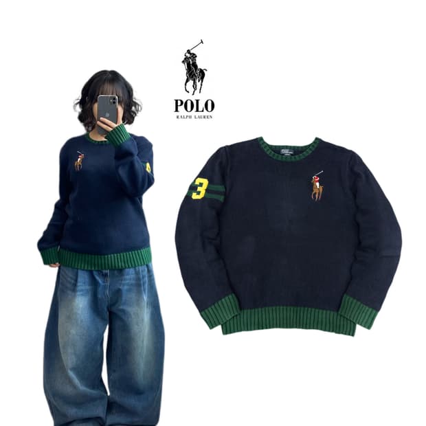 폴로 빅포니 치프키프 니트