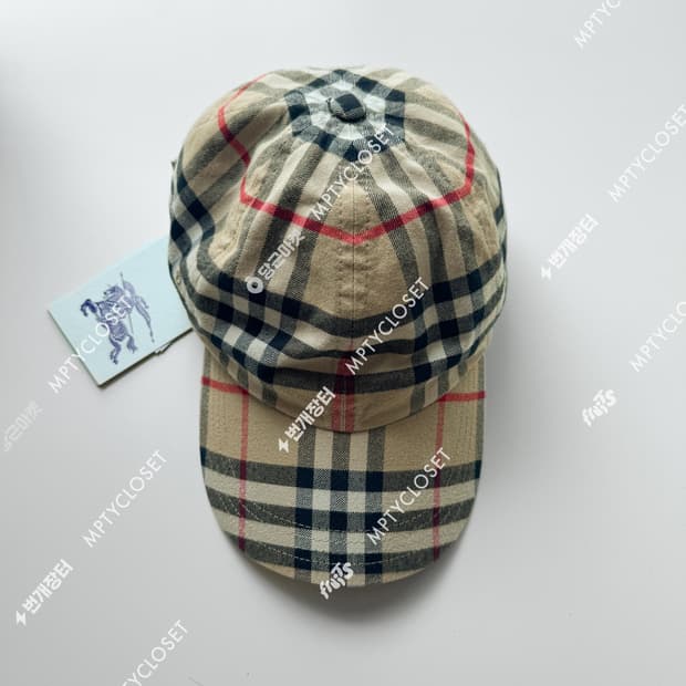 버버리 체크 코튼 볼캡 L 8075641