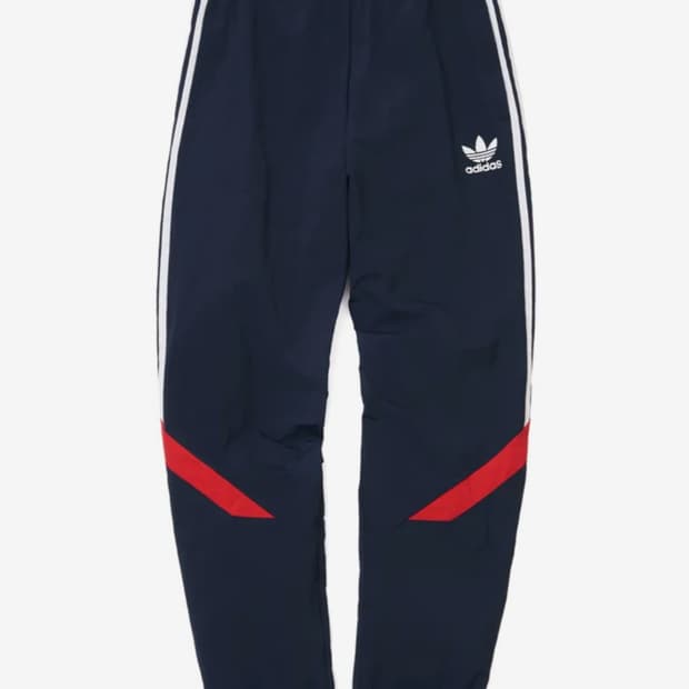 아디다스 스포티브 트랙 팬츠 네이비/레드 트레이닝 바지 M