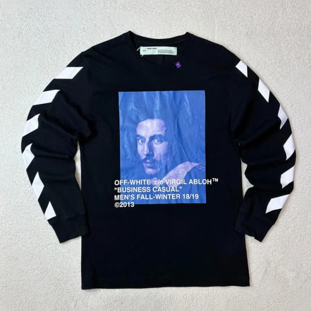 오프화이트 18FW 베르니니 프린트 코튼 롱슬리브 PN5953