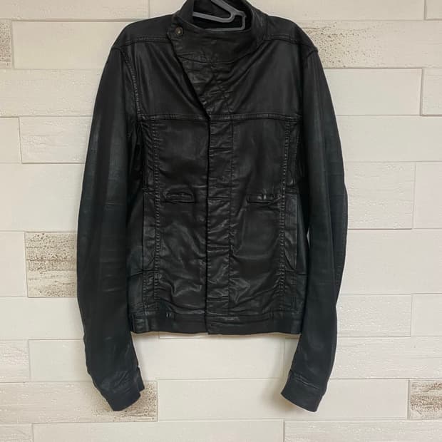 릭오웬스 슬레이브 코팅 자켓