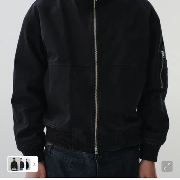 NECK ZIP DETAIL MA-1 JACKET (1SIZE)