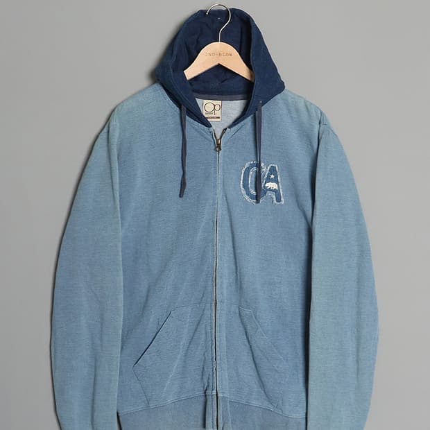 ocean pacific Washed Indigo Zip Hoodie