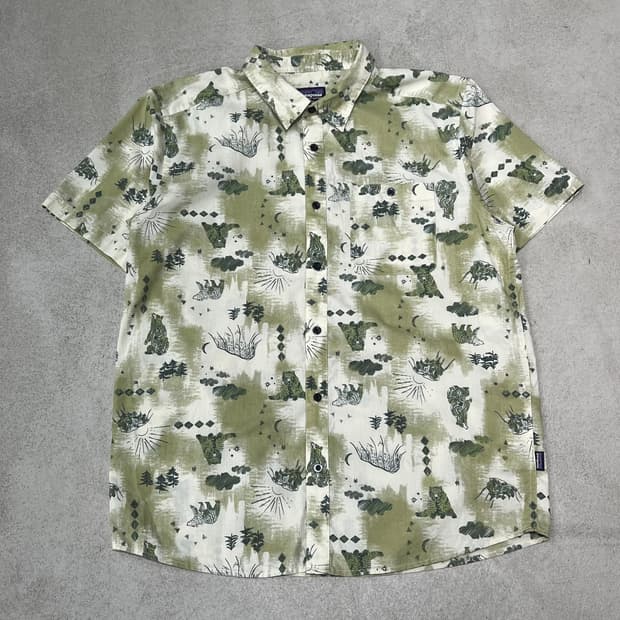 파타고니아 패턴 반팔셔츠 s10466