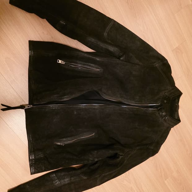 올세인츠 블랙 양가죽자켓