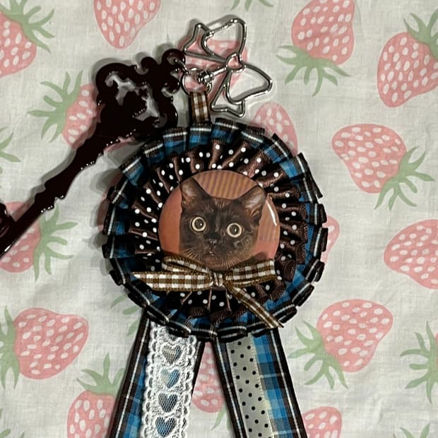 🐈‍⬛ 초코캣 로제트 키링 🌀