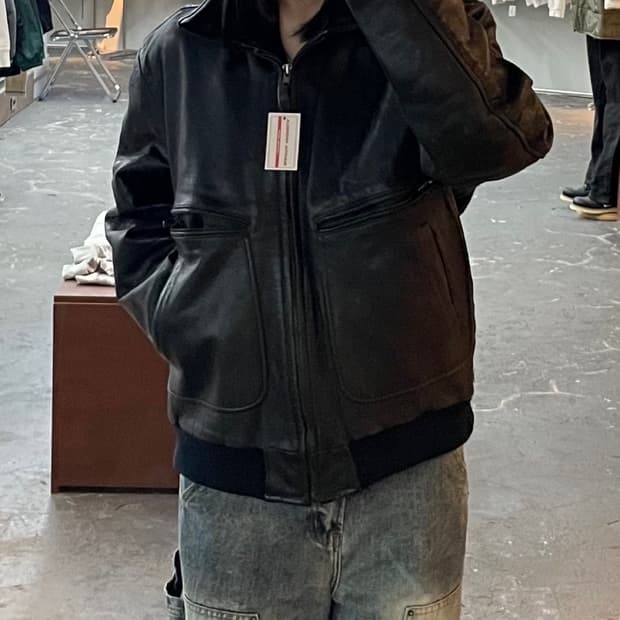 빈티지 블랙 가죽 자켓 H1522