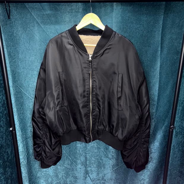 (XL) 빈티지 MA-1 쉐르파 항공 점퍼 자켓